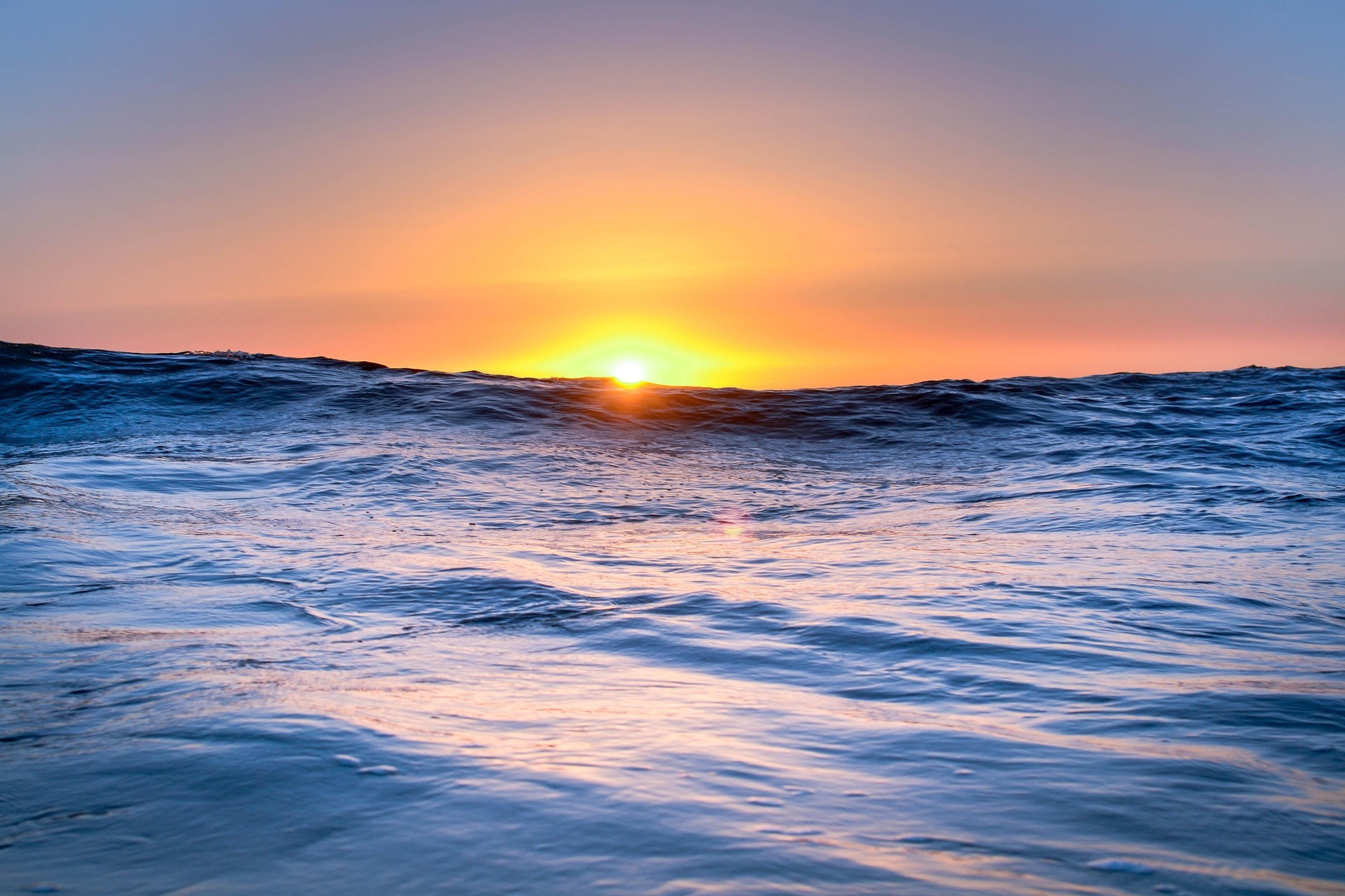 Sunset sea
